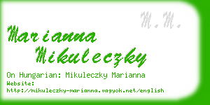 marianna mikuleczky business card